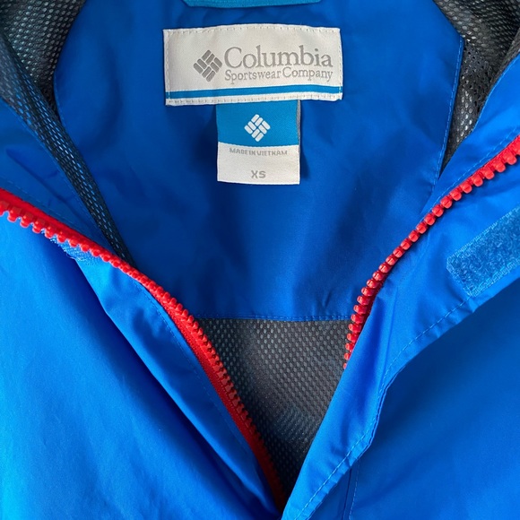 Columbia Raincoat Royal Blue youth XS - Picture 2 of 5